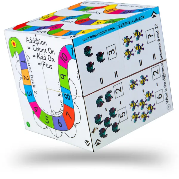 ZooBooKoo Addition and Subtraction Cubebook