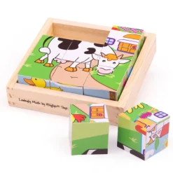 Bigjigs Toys Animal Cube Puzzle