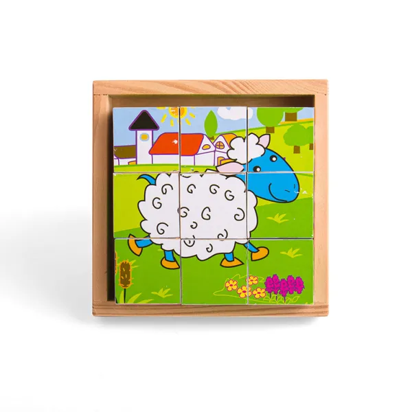 Bigjigs Toys Animal Cube Puzzle