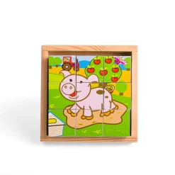 Bigjigs Toys Animal Cube Puzzle