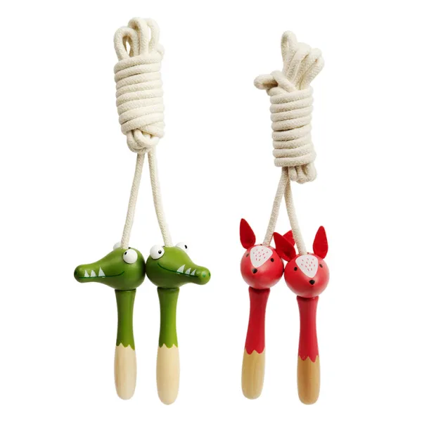 Bigjigs Toys Animal Skipping Ropes - Fox, Crocodile