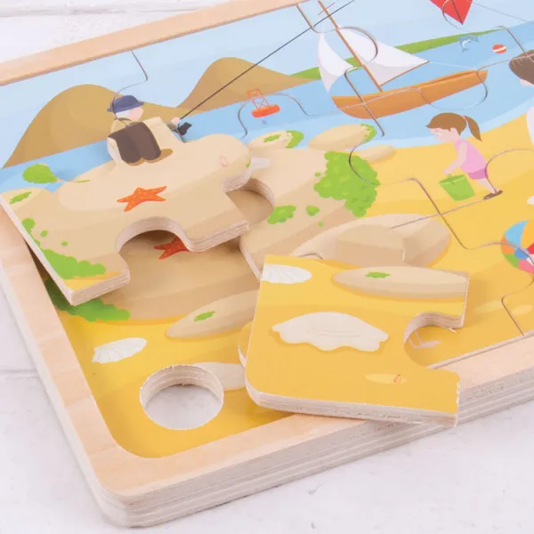 Bigjigs Toys At The Seaside Puzzle