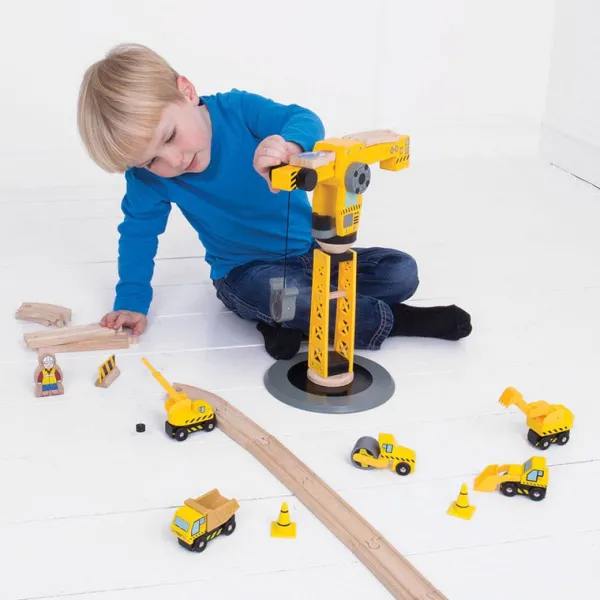 Bigjigs Rail Big Crane Construction Set
