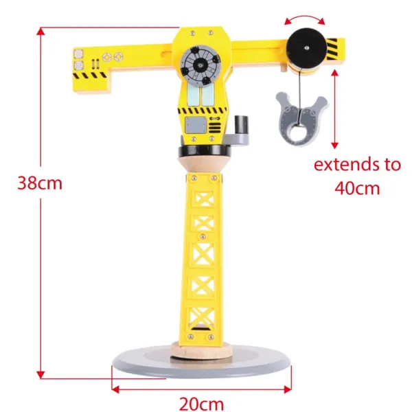 Bigjigs Rail Big Crane Construction Set