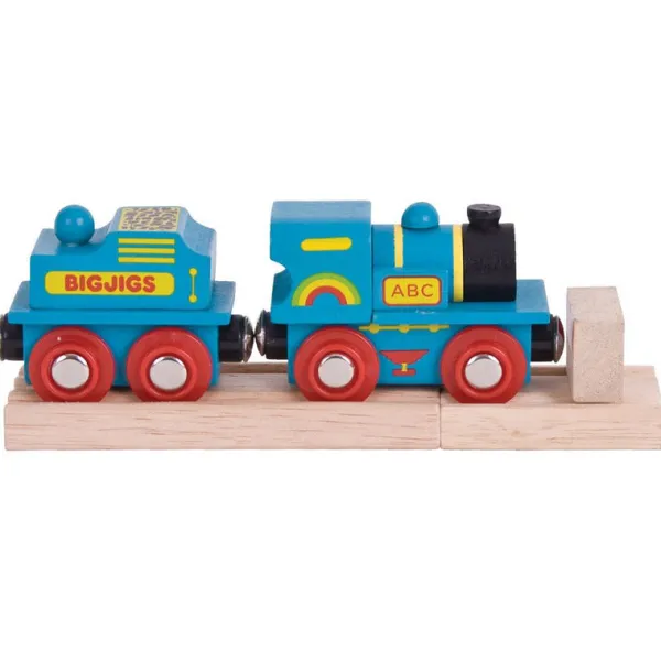 Bigjigs Rail Blue ABC Engine