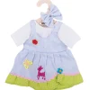 Bigjigs Toys Blue Spotted Dress with Deer (for Size Large Dolls)