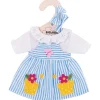 Bigjigs Toys Blue Striped Dress (for Size Small Doll)