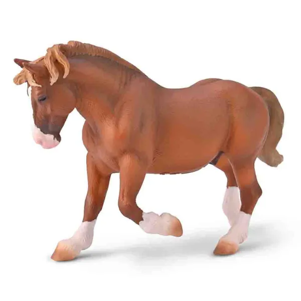 CollectA Breton Draft Horse Stallion (Chestnut)