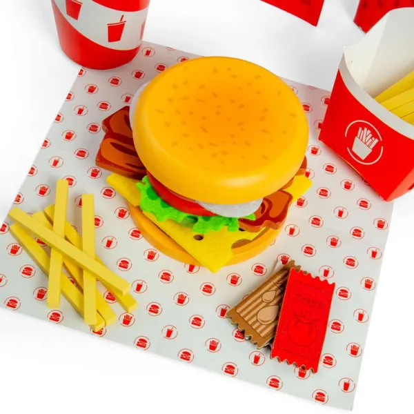 Bigjigs Toys Burger and Fries Set