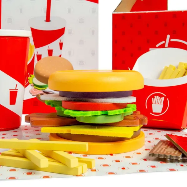 Bigjigs Toys Burger and Fries Set