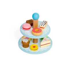 Bigjigs Toys Cake stand with 9 Cakes