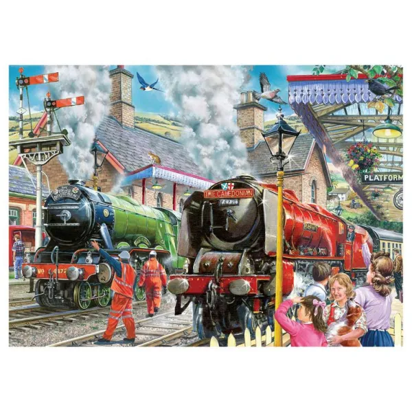 House of Puzzles Checking the Line 1000 Piece Puzzle