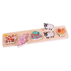 Bigjigs Baby Chunky Lift and Match Farm Puzzle
