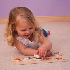 Bigjigs Baby Chunky Lift and Match Farm Puzzle
