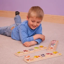 Bigjigs Baby Chunky Lift and Match Safari Puzzle