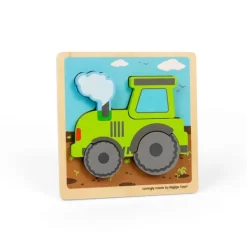 Bigjigs Toys Chunky Lift-Out Puzzle - Tractor