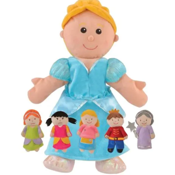 Fiesta Crafts Cinderella Hand and Finger Puppet Set