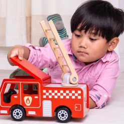 Bigjigs Heritage Playsets City Fire Engine
