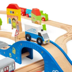 Bigjigs Rail City Road and Railway Set