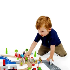 Bigjigs Rail City Road and Railway Set
