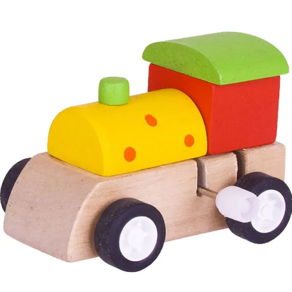 Bigjigs Toys Clockwork Train (Yellow with Red Spots)