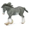 CollectA Clydesdale Stallion Black Sabino Roan