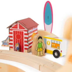 Bigjigs Rail Coastal Clean Up Train Set