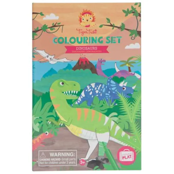 Tiger Tribe Colouring Set - Dinosaur