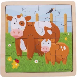 Bigjigs Toys Cow & Calf Puzzle