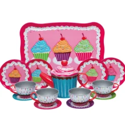 Schylling Cupcake Tin Tea Set