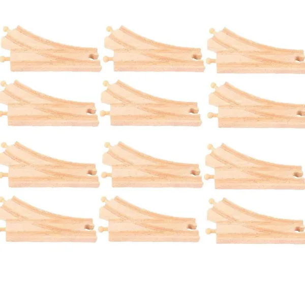 Bigjigs Rail Curved Points (Pack of 12)