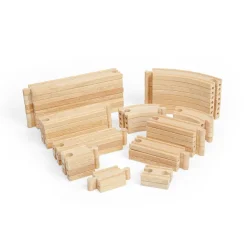 Bigjigs Rail Curves and Straights Expansion Bundle (48 pieces)
