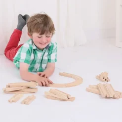Bigjigs Rail Curves and Straights Expansion Bundle (48 pieces)