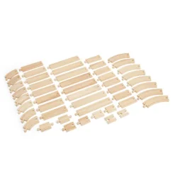 Bigjigs Rail Curves and Straights Expansion Bundle (48 pieces)