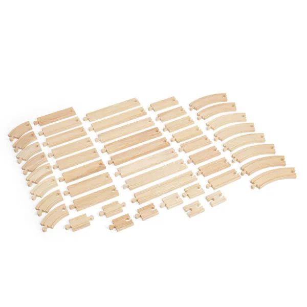Bigjigs Rail Curves and Straights Expansion Bundle (48 pieces)