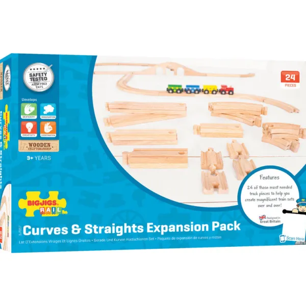 Bigjigs Rail Curves and Straights Expansion Pack