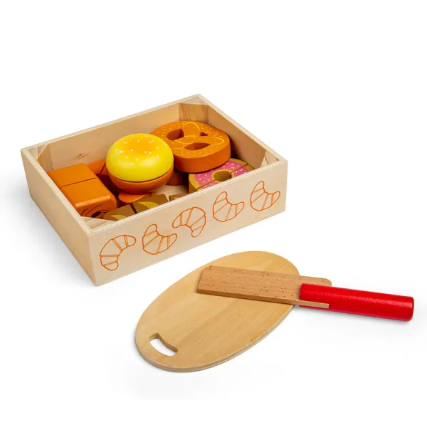 Bigjigs Toys Cutting Bread and Pastries Crate