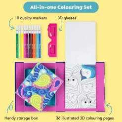 Tiger Tribe 3D Colouring Set - Rainbow Dreams