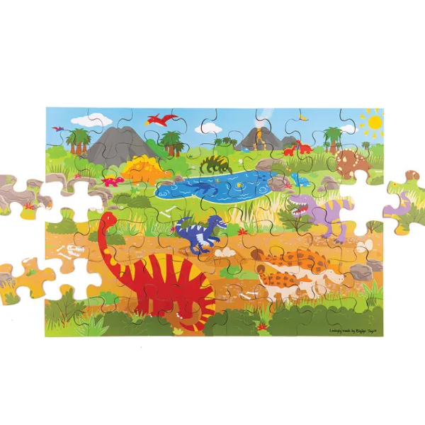 Bigjigs Toys Dawn of the Dinosaur Floor Puzzle (48 piece)