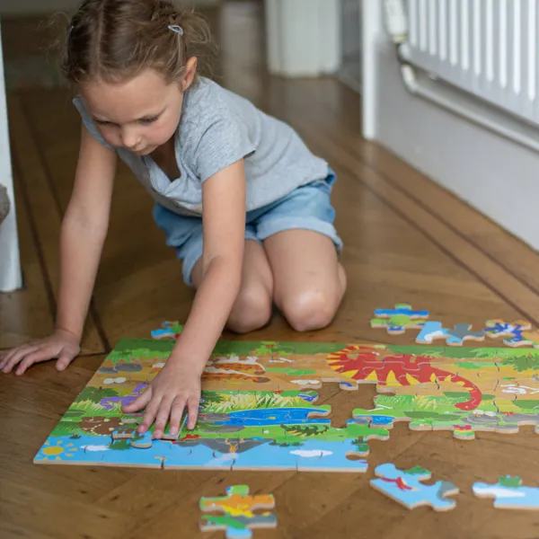 Bigjigs Toys Dawn of the Dinosaur Floor Puzzle (48 piece)