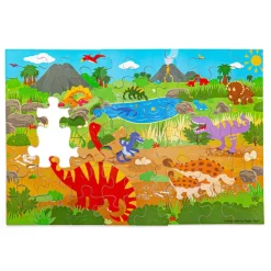 Bigjigs Toys Dawn of the Dinosaur Floor Puzzle (48 piece)