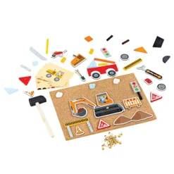 Bigjigs Toys Deluxe Pin-a-shape - Construction