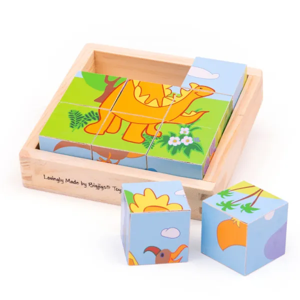 Bigjigs Toys Dinosaur Cube Puzzle
