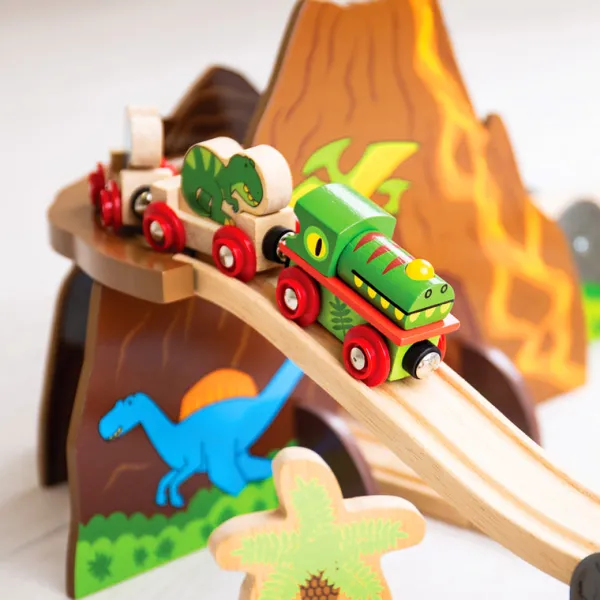 Bigjigs Rail Dinosaur Railway Set