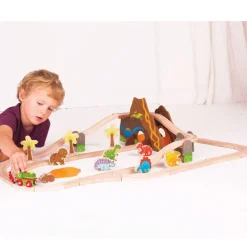 Bigjigs Rail Dinosaur Railway Set
