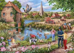 House of Puzzles Doggy Paddle - 1000 Piece Jigsaw Puzzle