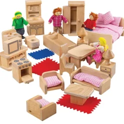Bigjigs Toys Doll Family and Furniture
