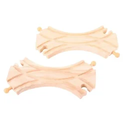 Bigjigs Rail Double Curved Turnouts (Pack of 2)