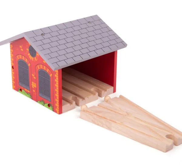 Bigjigs Rail Double Engine Shed