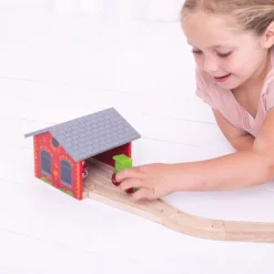 Bigjigs Rail Double Engine Shed